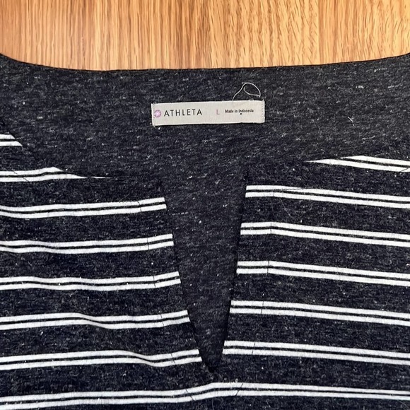 Athleta Vida Navy and White Stripe Dress - Picture 4 of 8